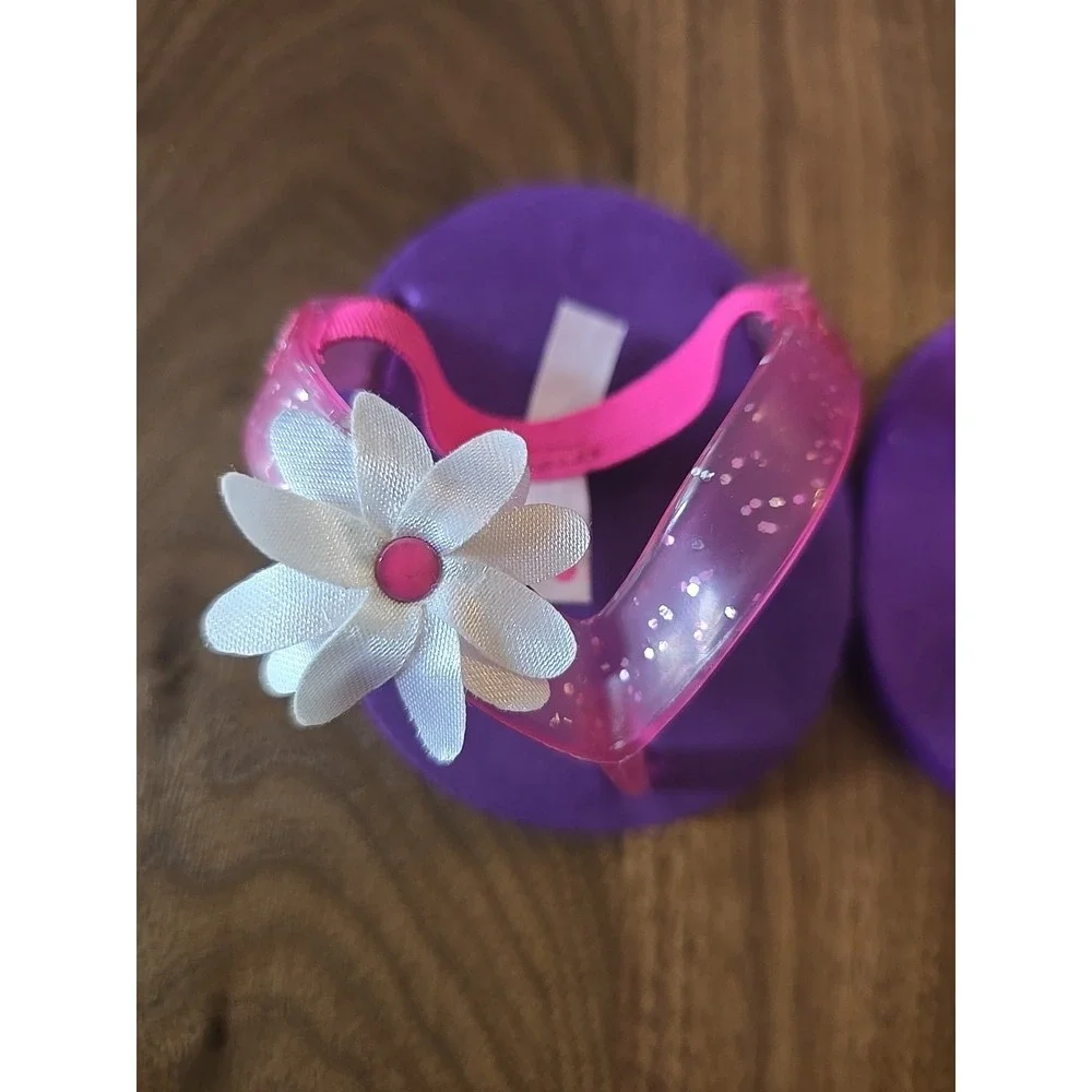 BABW‎ Build A Bear Daisy Pink Purple Sandals Summer Spring Flip Flop Shoes